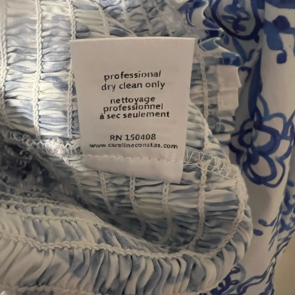 Caroline Constas Finley Paisley Puff Sleeve Top Small - Picture 6 of 11